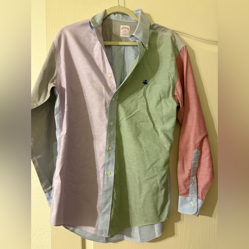 Brooks Brothers Pastel Colorblock Men's Shirt